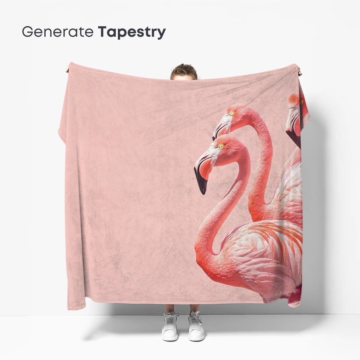 Elegant Flamingo Trio in Soft Pink Harmony - Image 5