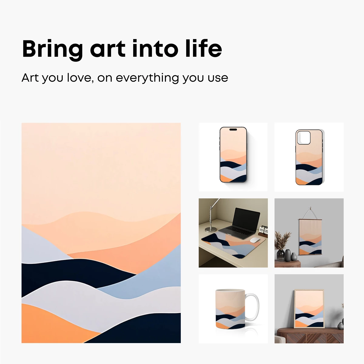 Abstract Horizon Layers: Modern Minimalist Waves - Image 2