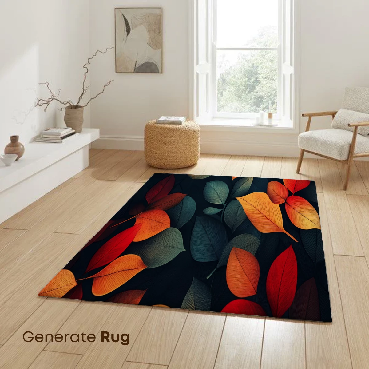 Autumn Symphony: Vibrant Leaves in Digital Harmony - Image 6