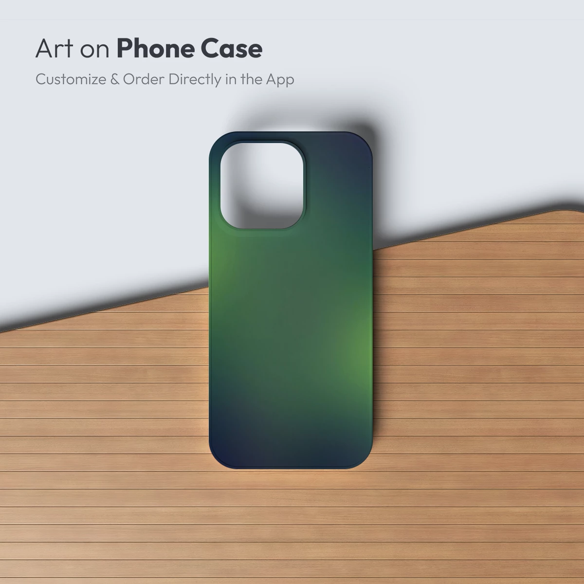 Gradient Serenity: Ethereal Green Haze - Image 3