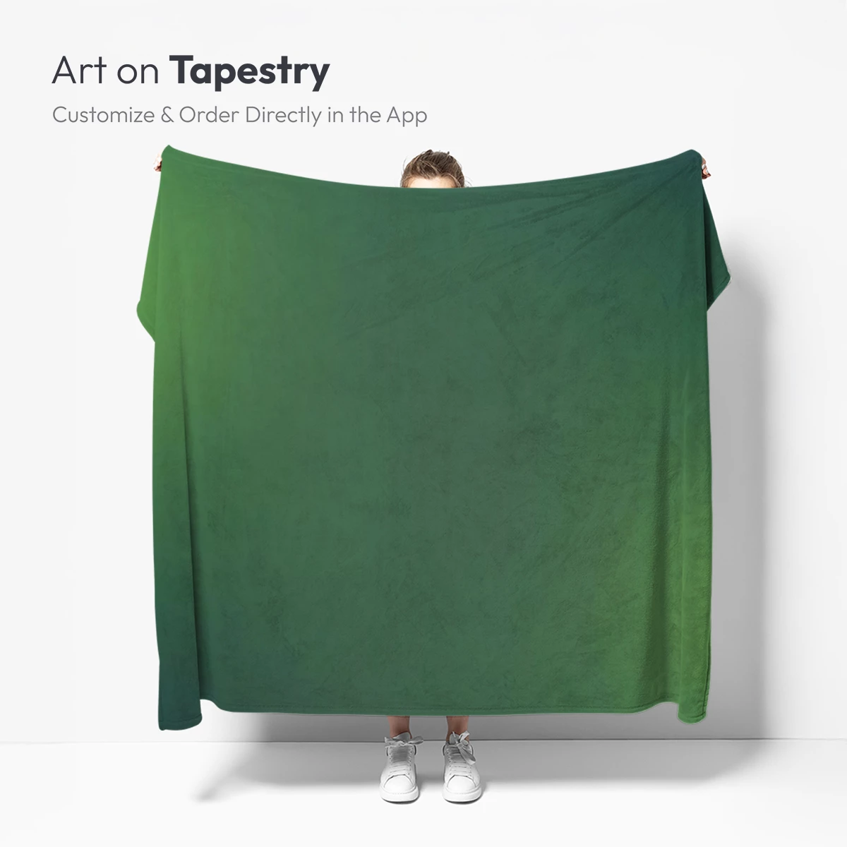 Gradient Serenity: Ethereal Green Haze - Image 5