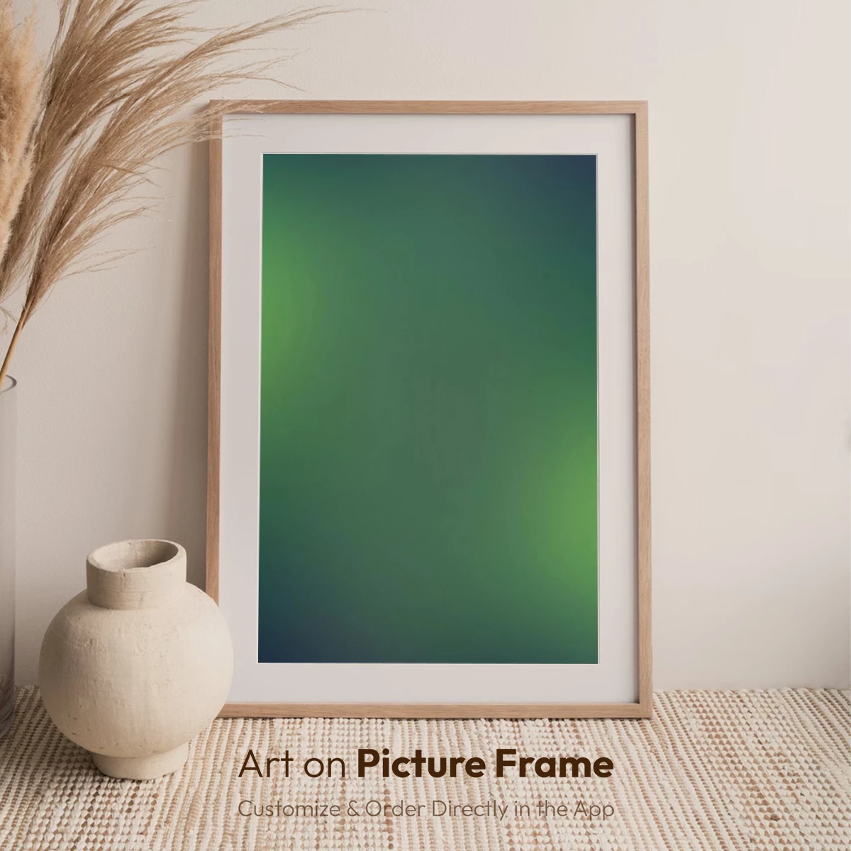 Gradient Serenity: Ethereal Green Haze - Image 7