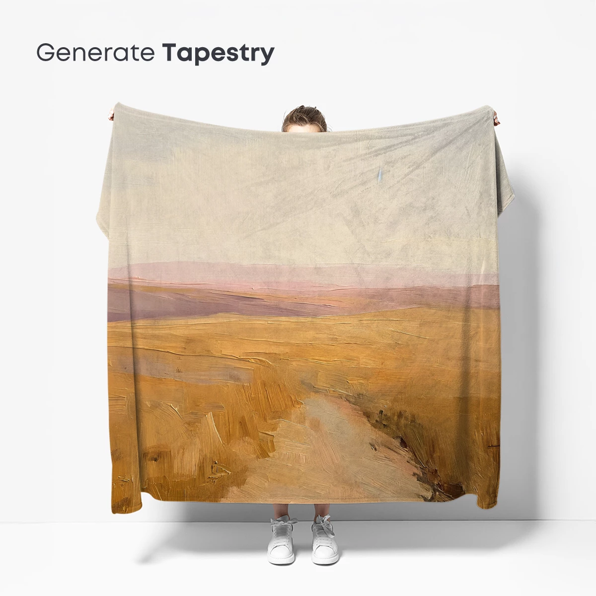 Desert Pathway: Impressionist Horizon - Image 5