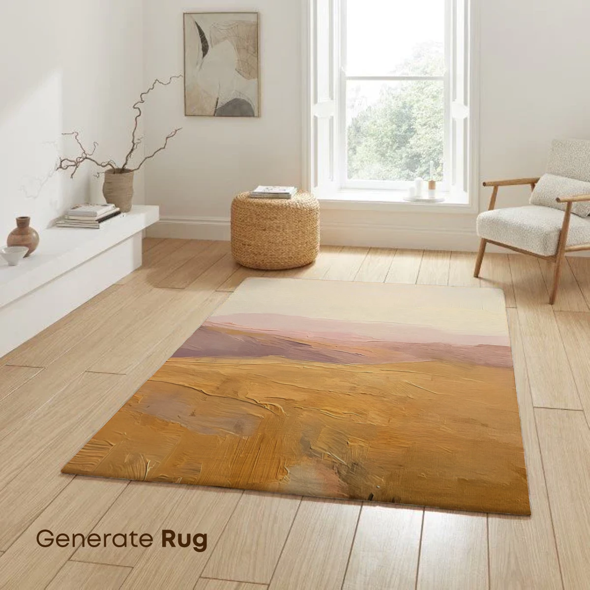 Desert Pathway: Impressionist Horizon - Image 6