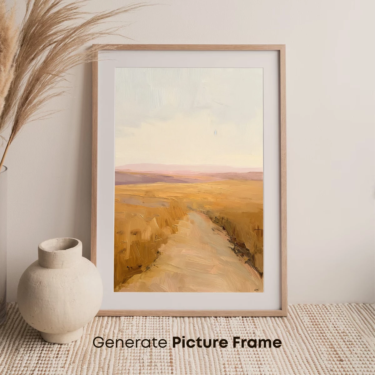 Desert Pathway: Impressionist Horizon - Image 7