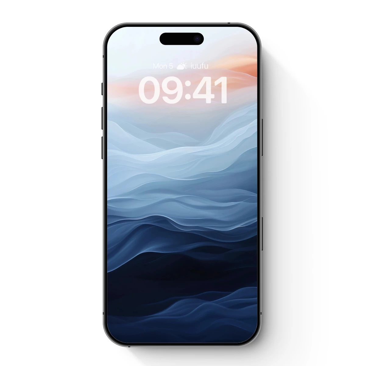 Ethereal Ocean Waves: A Symphony of Blue and Peach