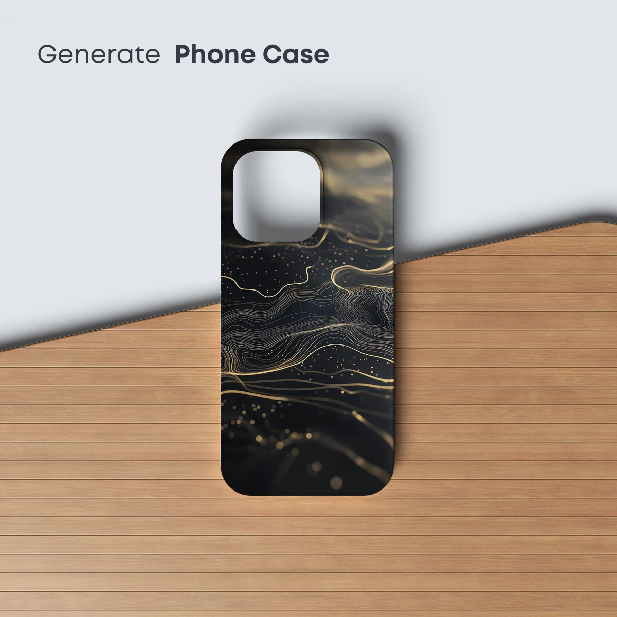 Golden Waves in Midnight Depths - Image 3
