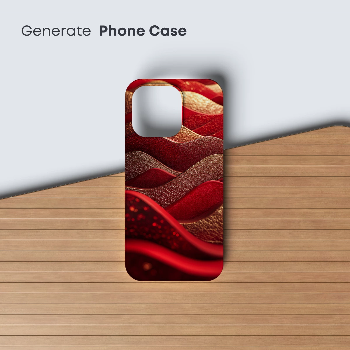 Crimson Waves: Textured Elegance in Motion - Image 3