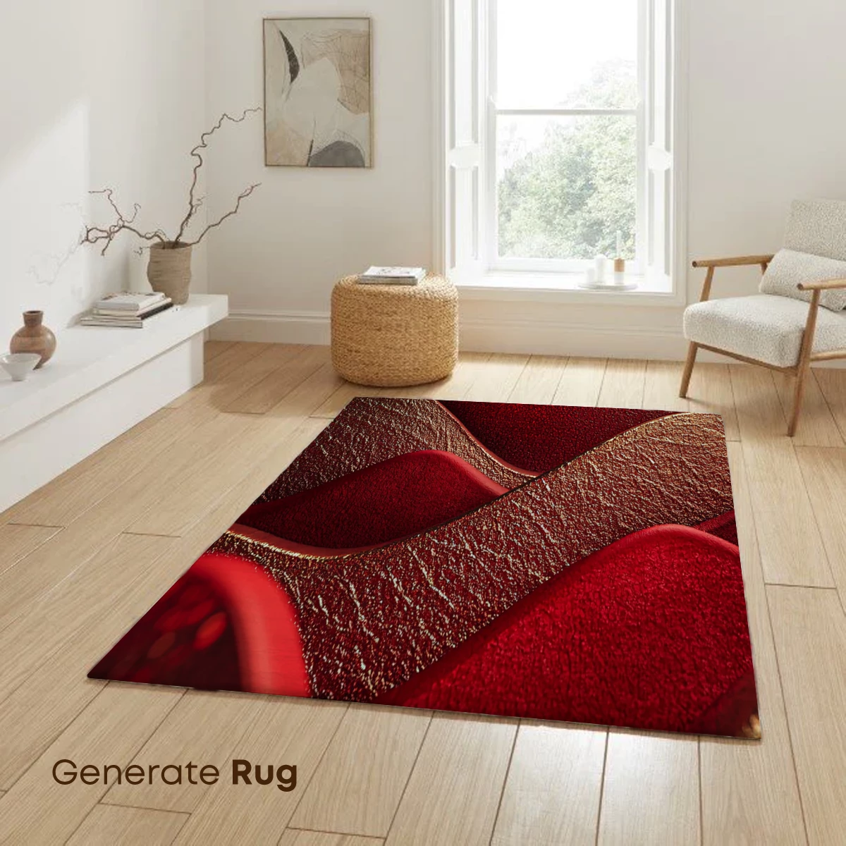 Crimson Waves: Textured Elegance in Motion - Image 6