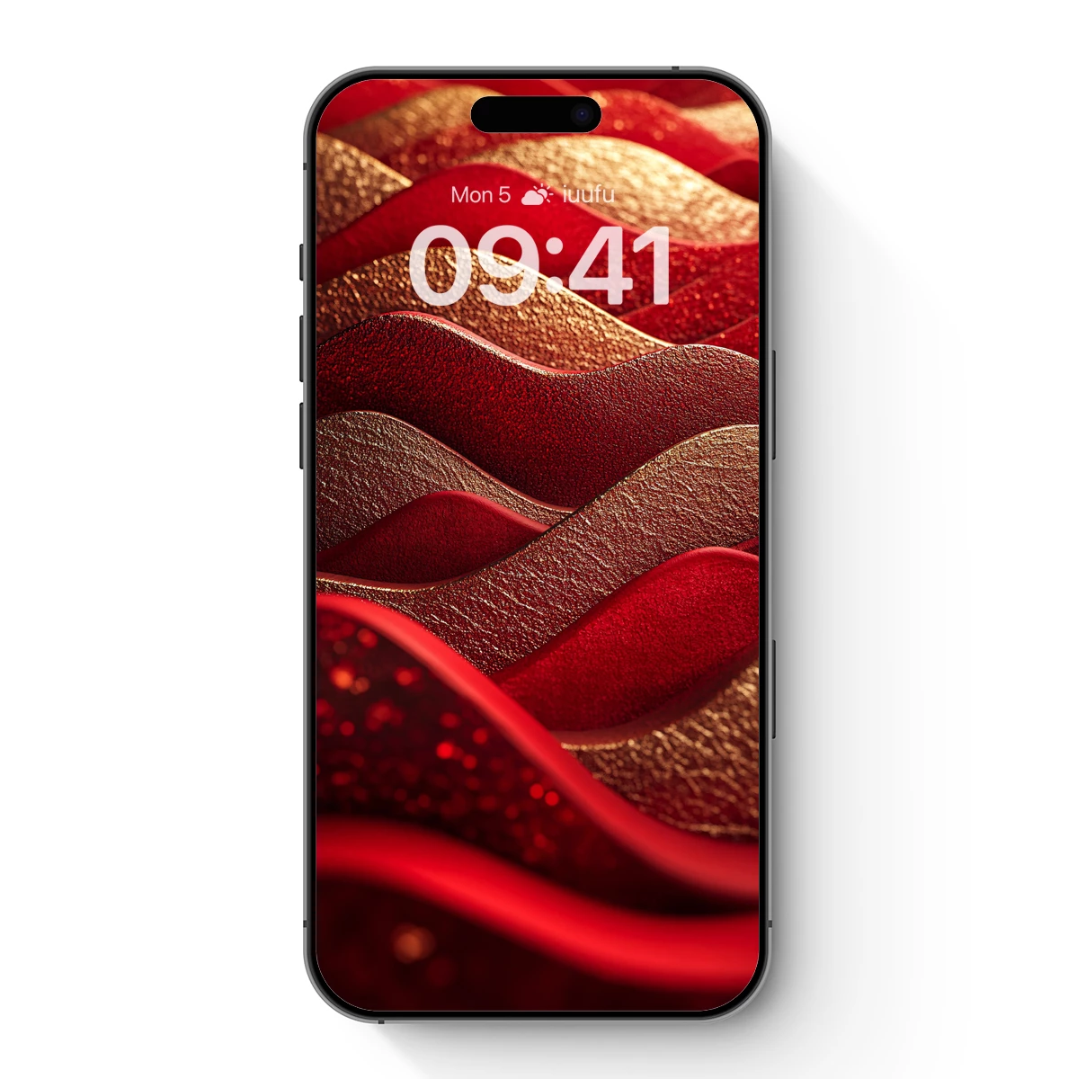 Crimson Waves: Textured Elegance in Motion