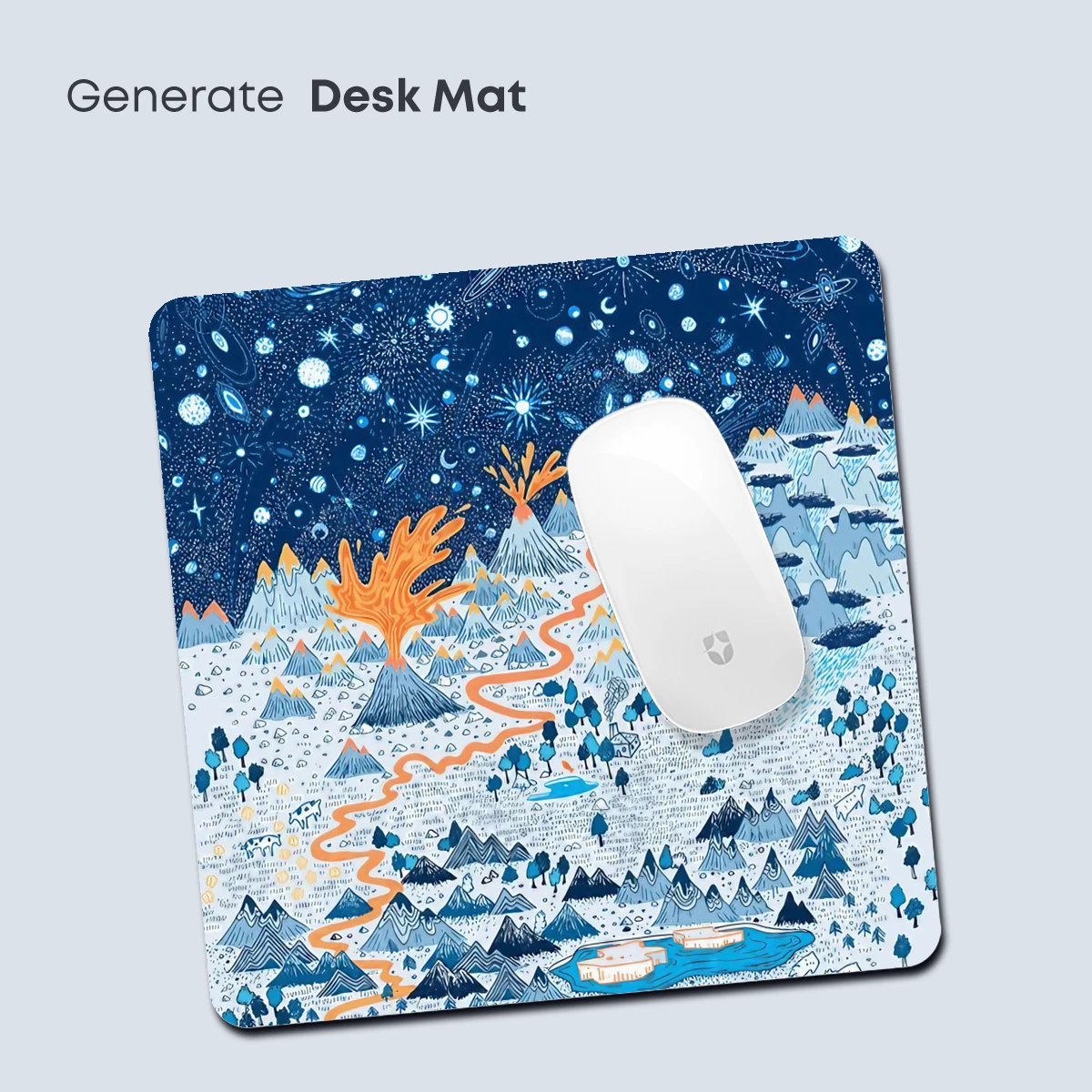 Cosmic Volcano: A Celestial Landscape Odyssey - Image 4