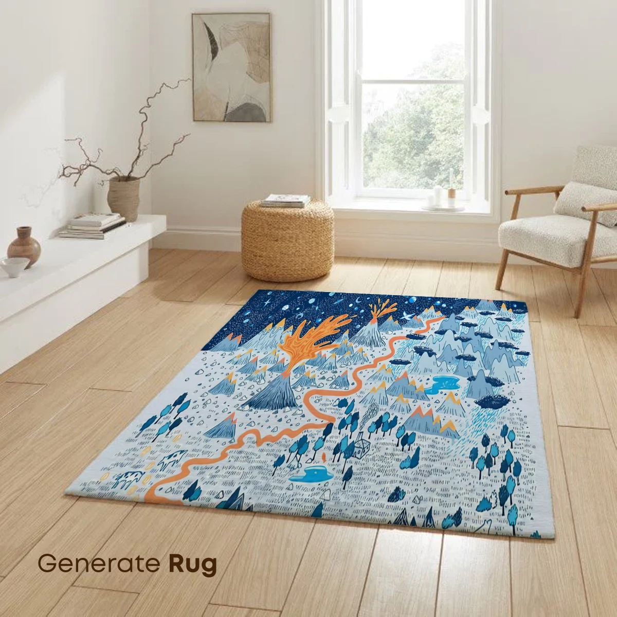 Cosmic Volcano: A Celestial Landscape Odyssey - Image 6