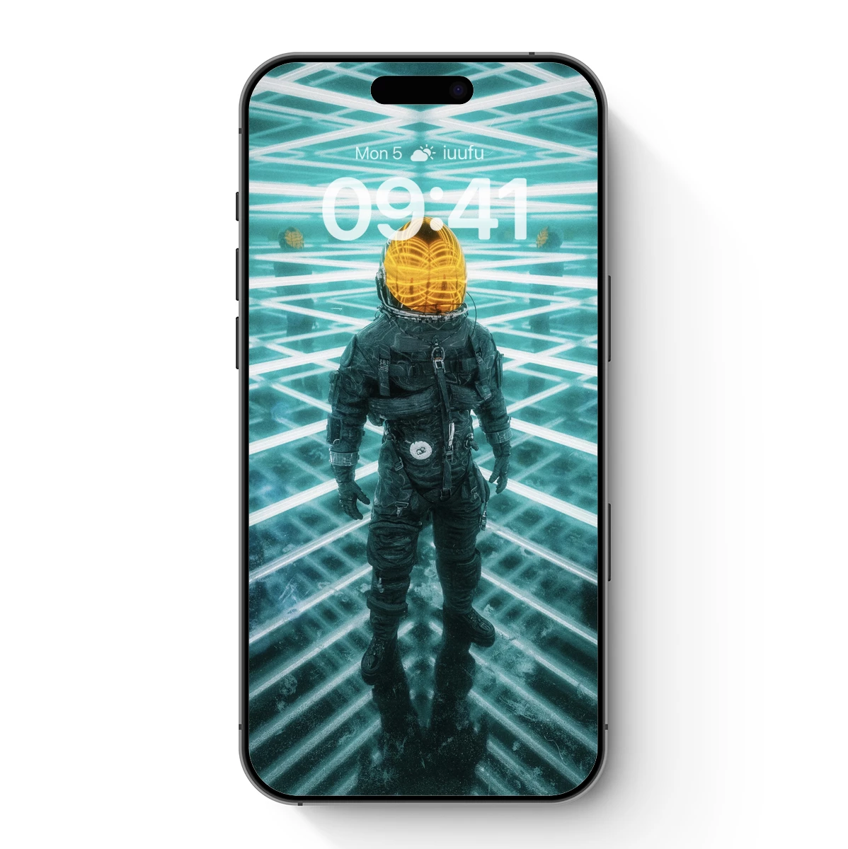 Astronaut in Neon Labyrinth