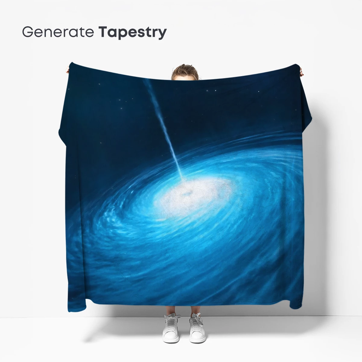 Cosmic Vortex: Blue Spiral Galaxy - Image 5