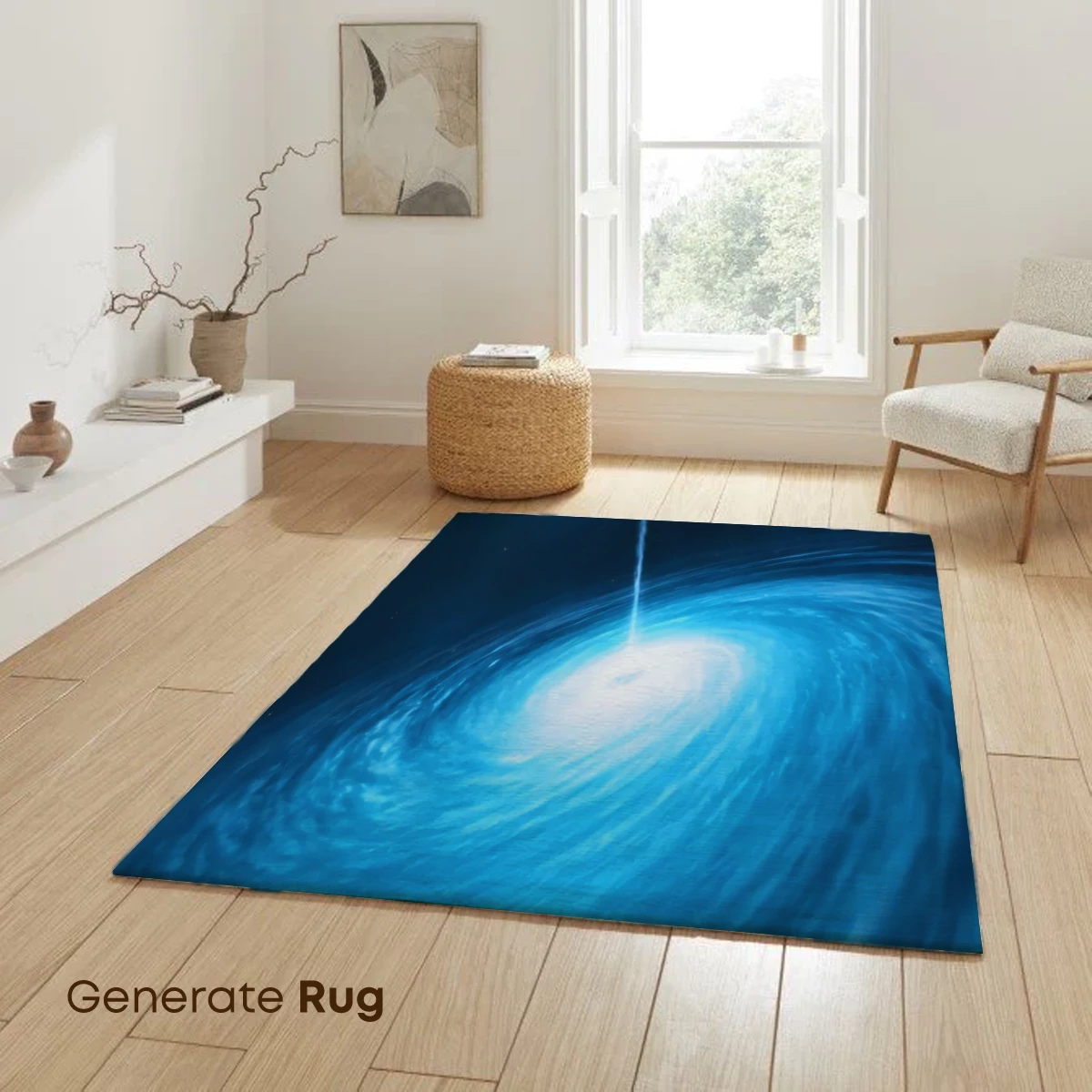 Cosmic Vortex: Blue Spiral Galaxy - Image 6