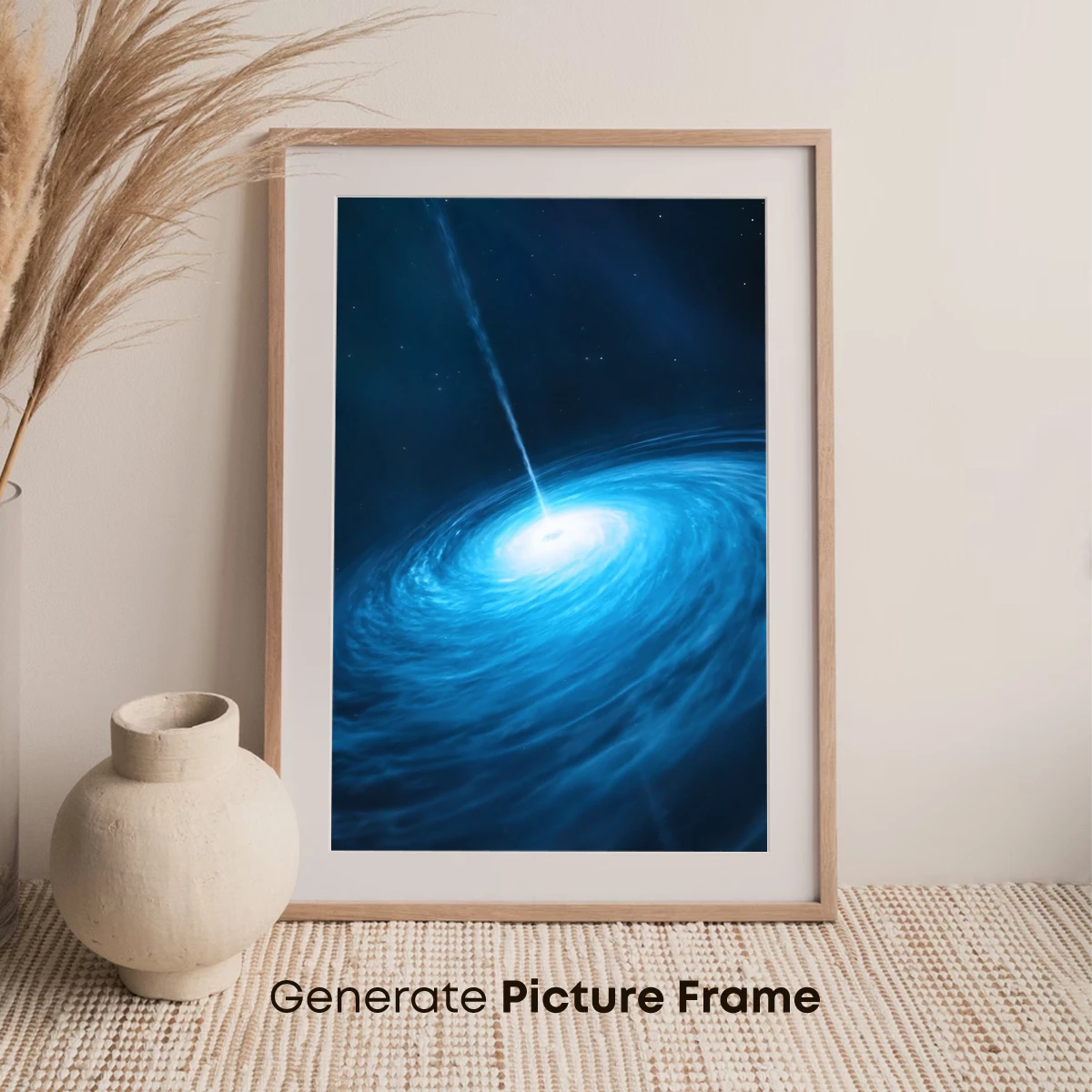 Cosmic Vortex: Blue Spiral Galaxy - Image 7