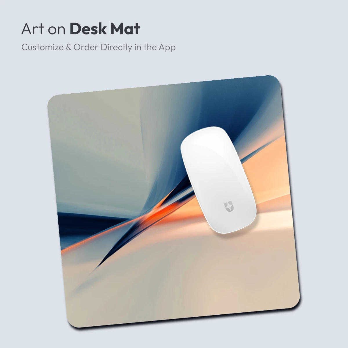 Abstract Fusion: Orange and Blue Elegance - Image 4