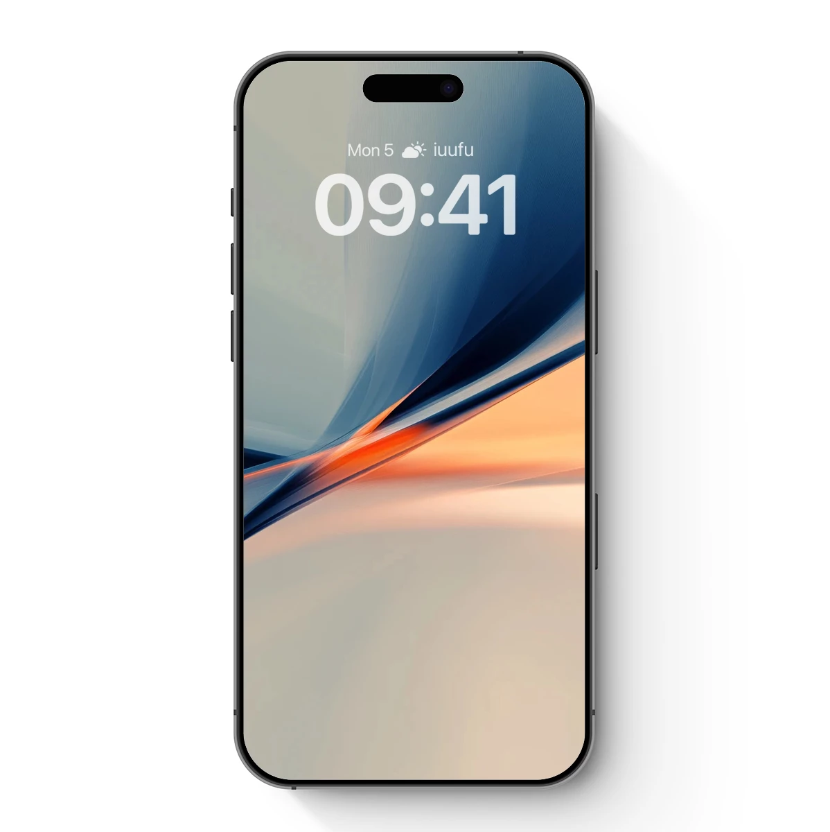 Abstract Fusion: Orange and Blue Elegance