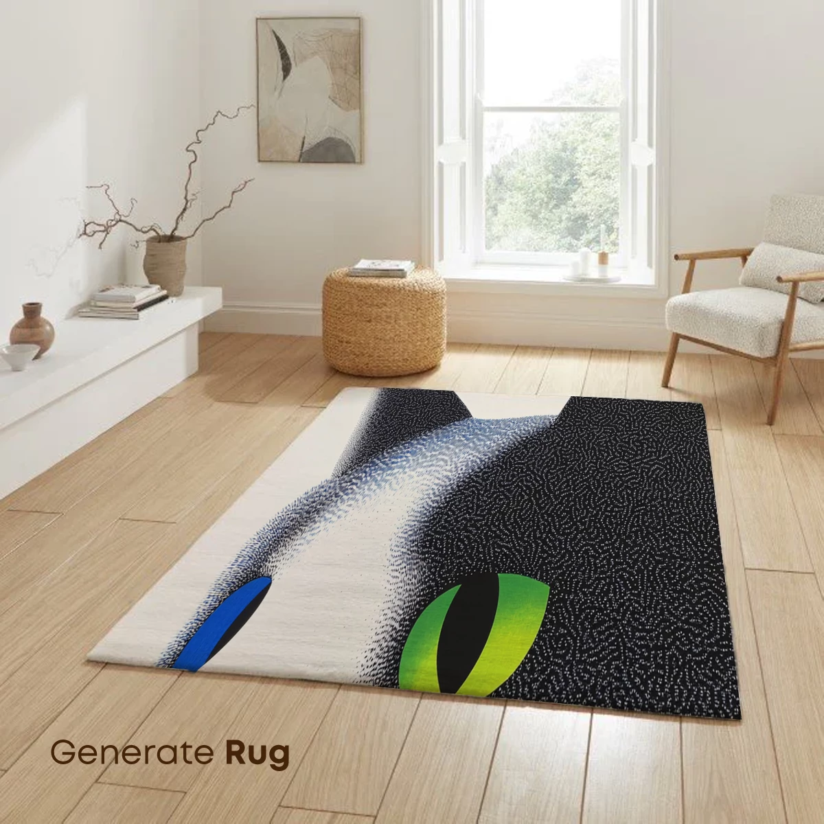 Duo-Chromatic Feline: Pointillist Contrast in Cat Eyes - Image 6