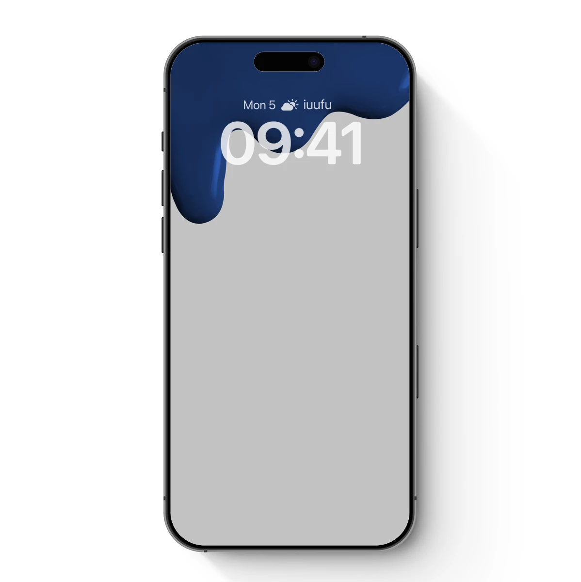 Elegant Blue Drip: Abstract Fluidity in Motion