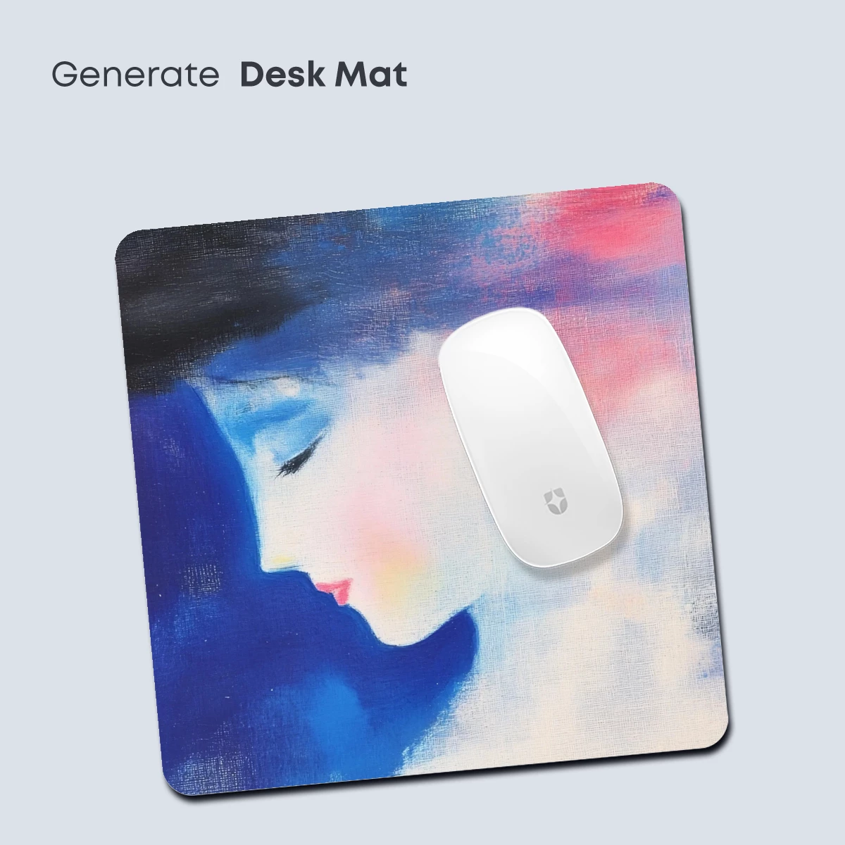 Abstract Profile in Blue: A Dreamlike Portrait - Image 4