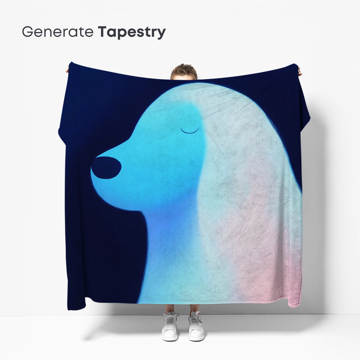 Glowing Canine Aura: Ethereal Neon Art - Image 5