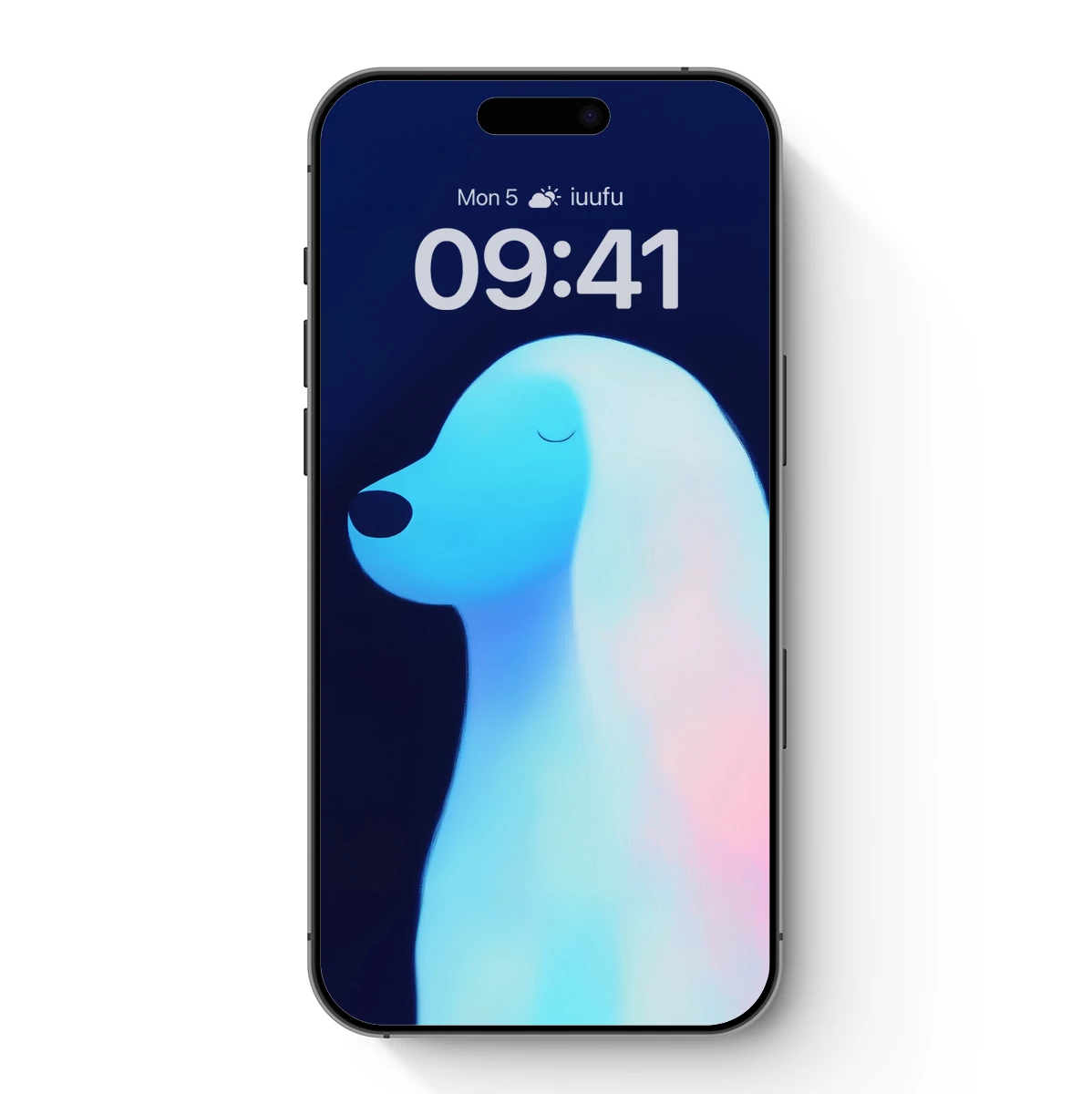 Glowing Canine Aura: Ethereal Neon Art