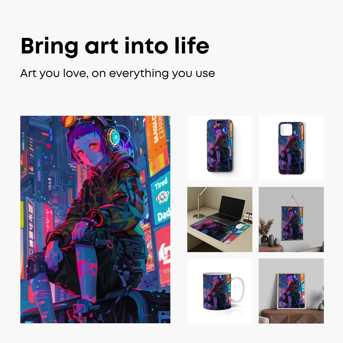 Cyberpunk Neon Warrior: Futuristic Urban Fantasy - Image 2