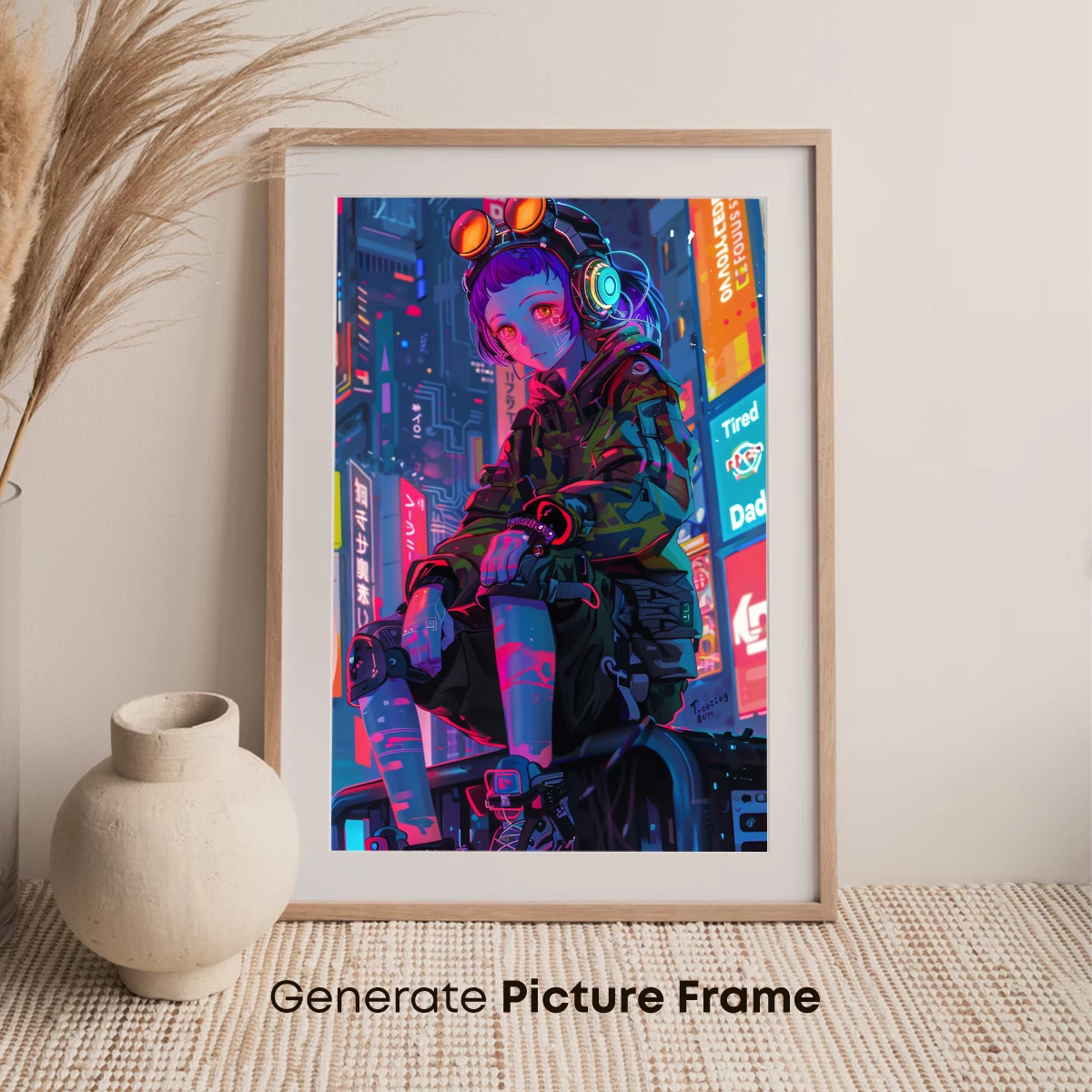 Cyberpunk Neon Warrior: Futuristic Urban Fantasy - Image 7