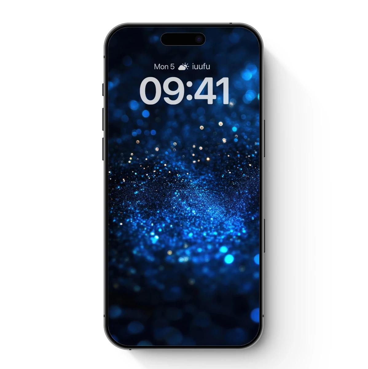 Blue Bokeh Brilliance: A Galaxy of Sparkling Lights