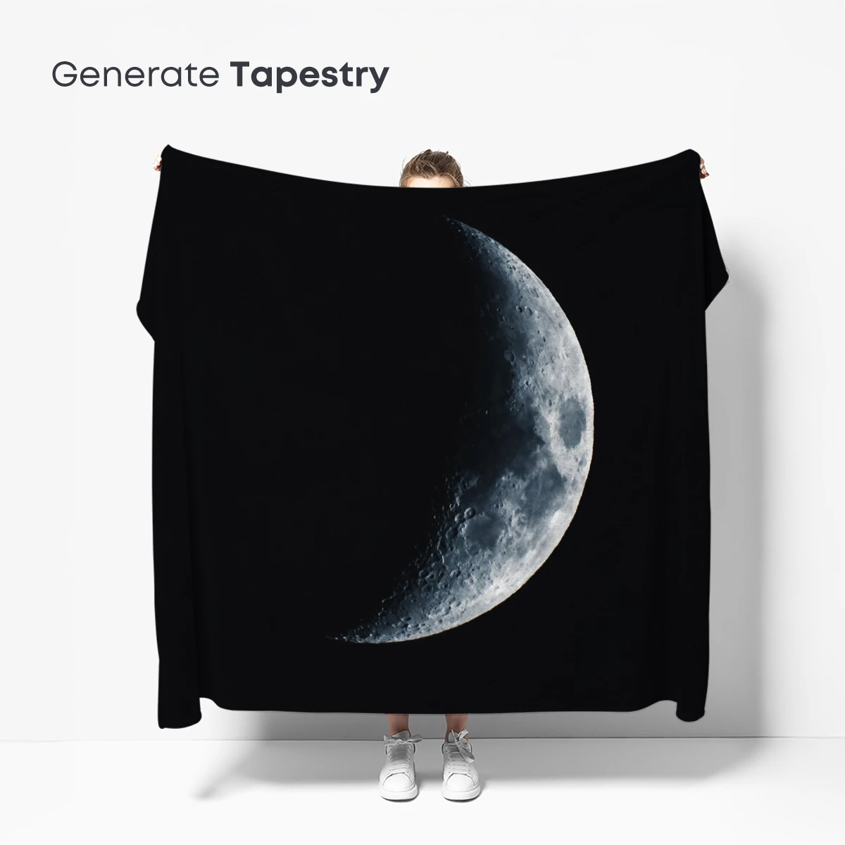 Crescent Moon's Serene Embrace - Image 5