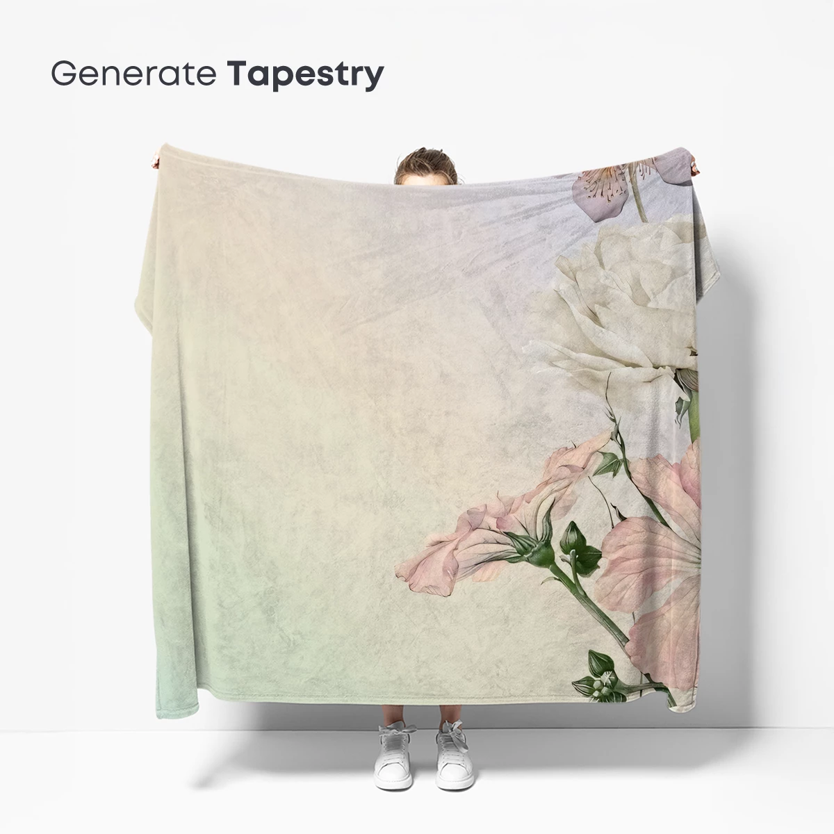 Ethereal Floral Symphony in Pastel Hues - Image 5