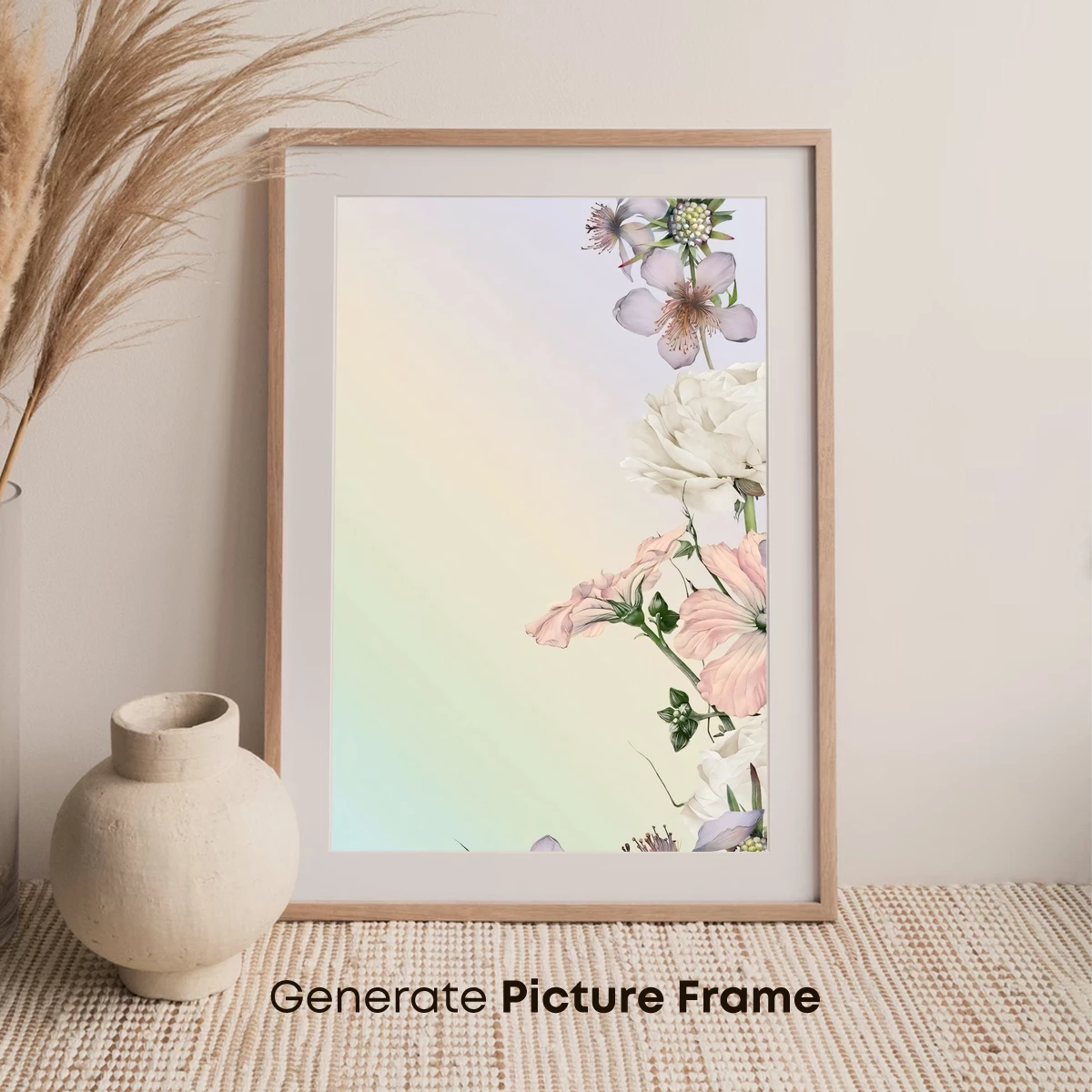 Ethereal Floral Symphony in Pastel Hues - Image 7