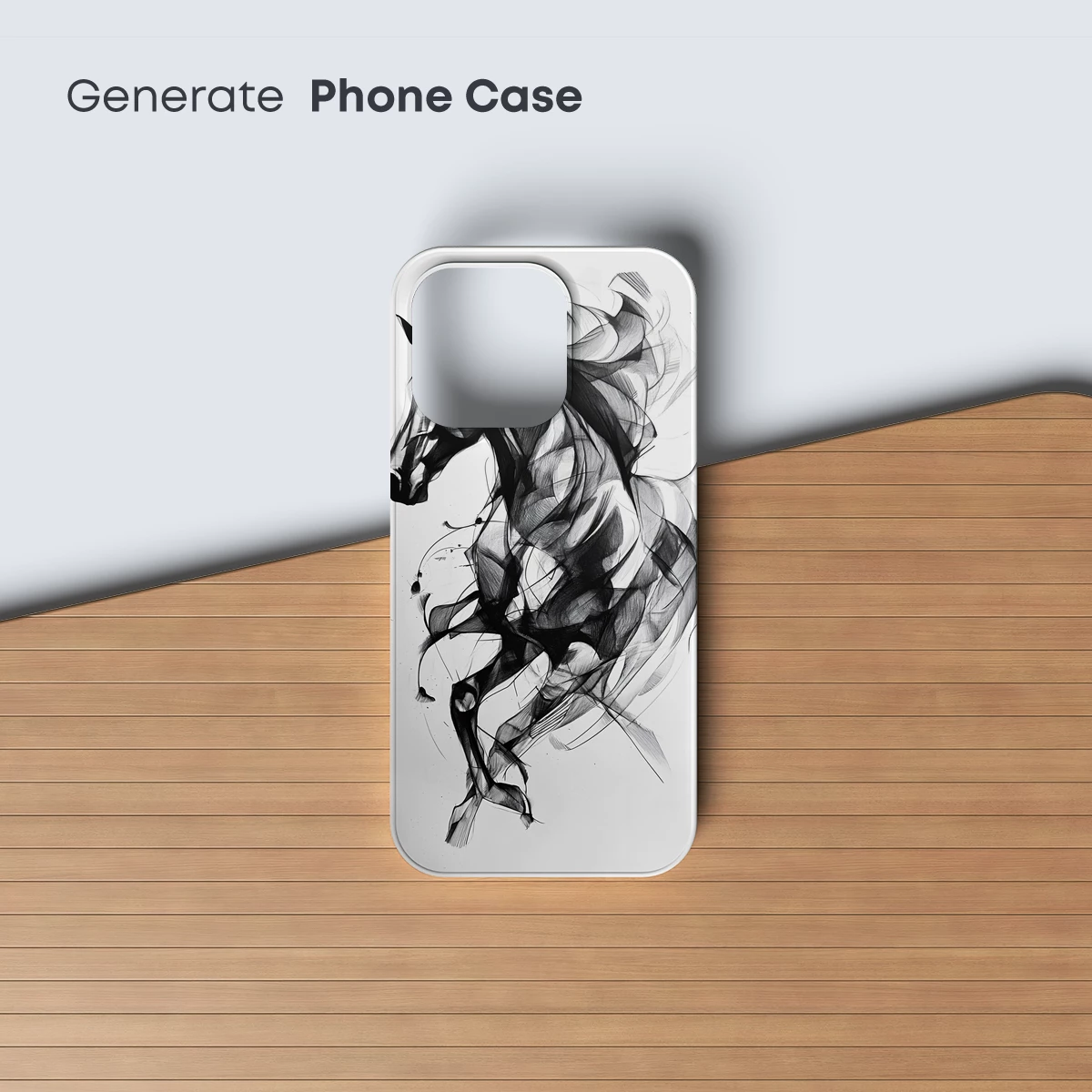 Ethereal Equine: Abstract Horse in Motion - Image 3