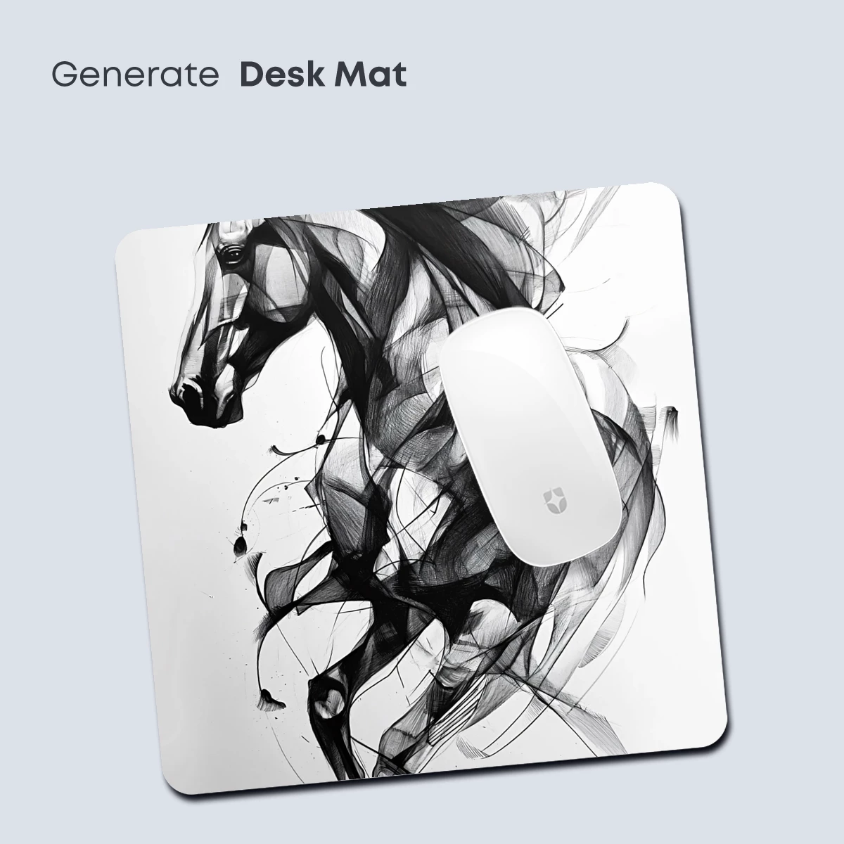 Ethereal Equine: Abstract Horse in Motion - Image 4