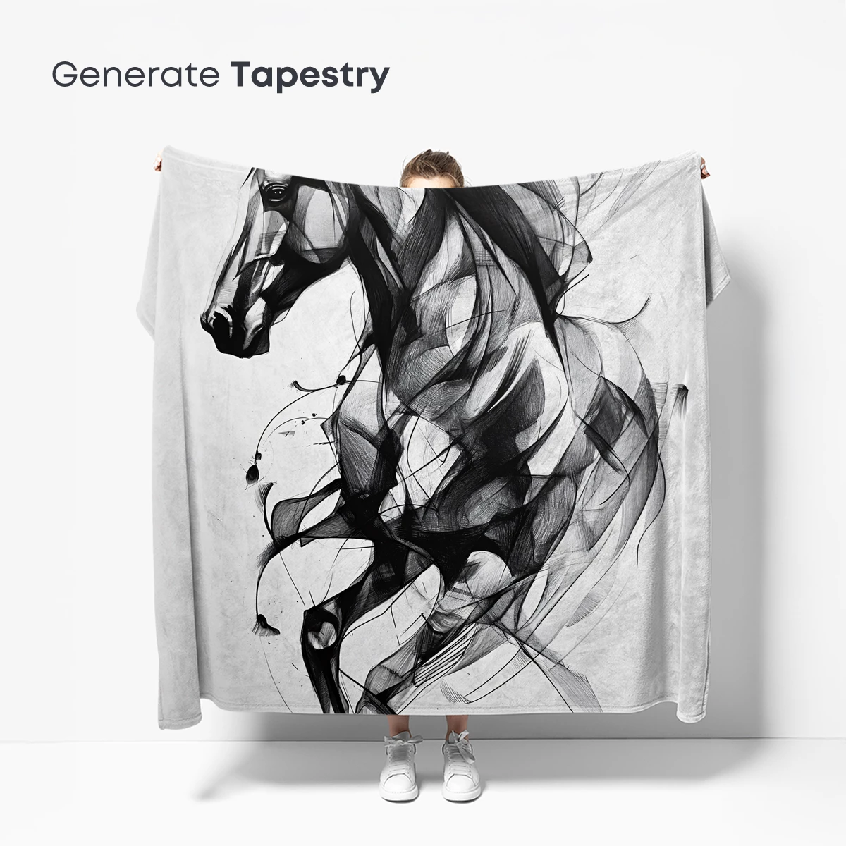 Ethereal Equine: Abstract Horse in Motion - Image 5