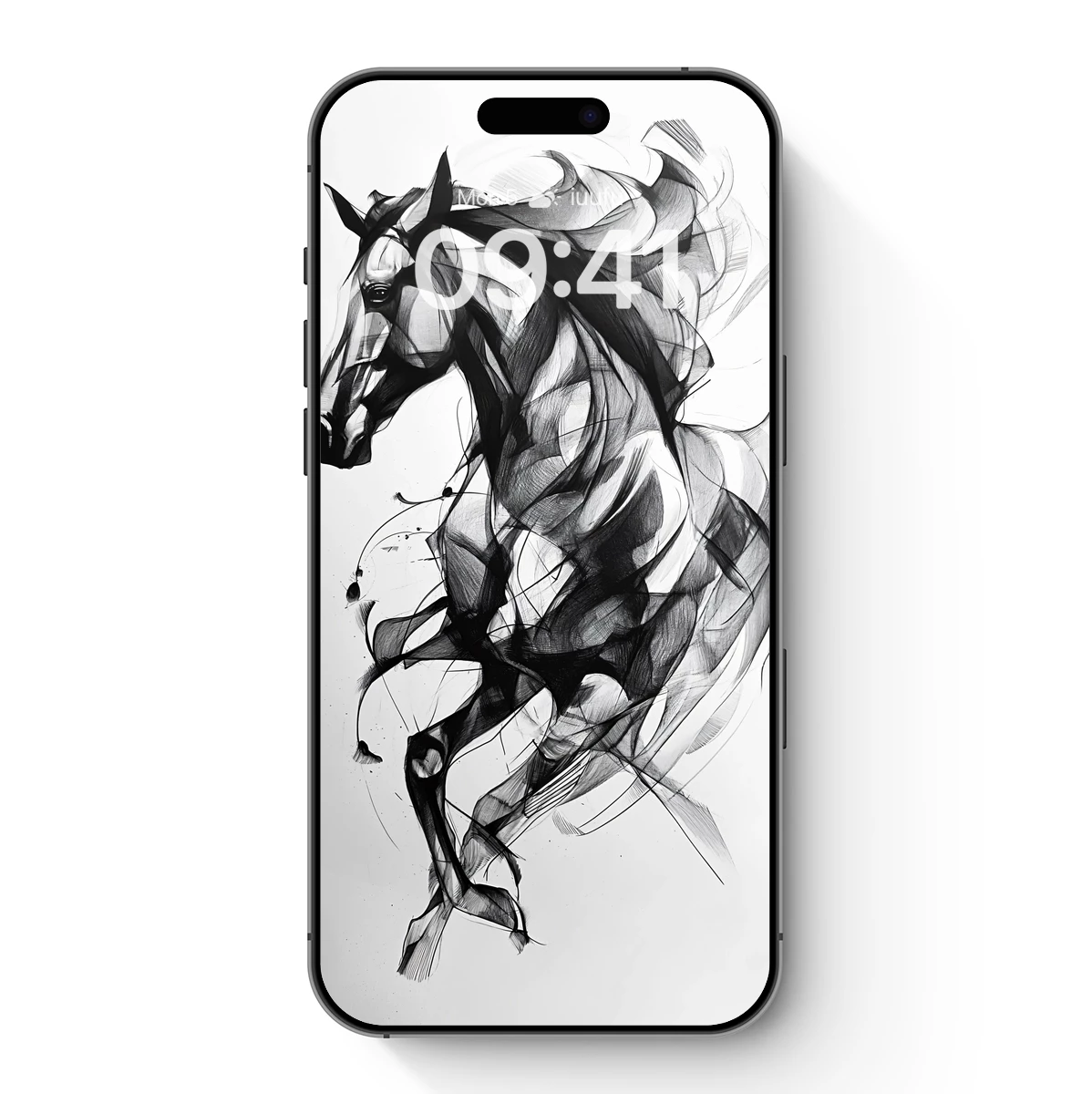 Ethereal Equine: Abstract Horse in Motion