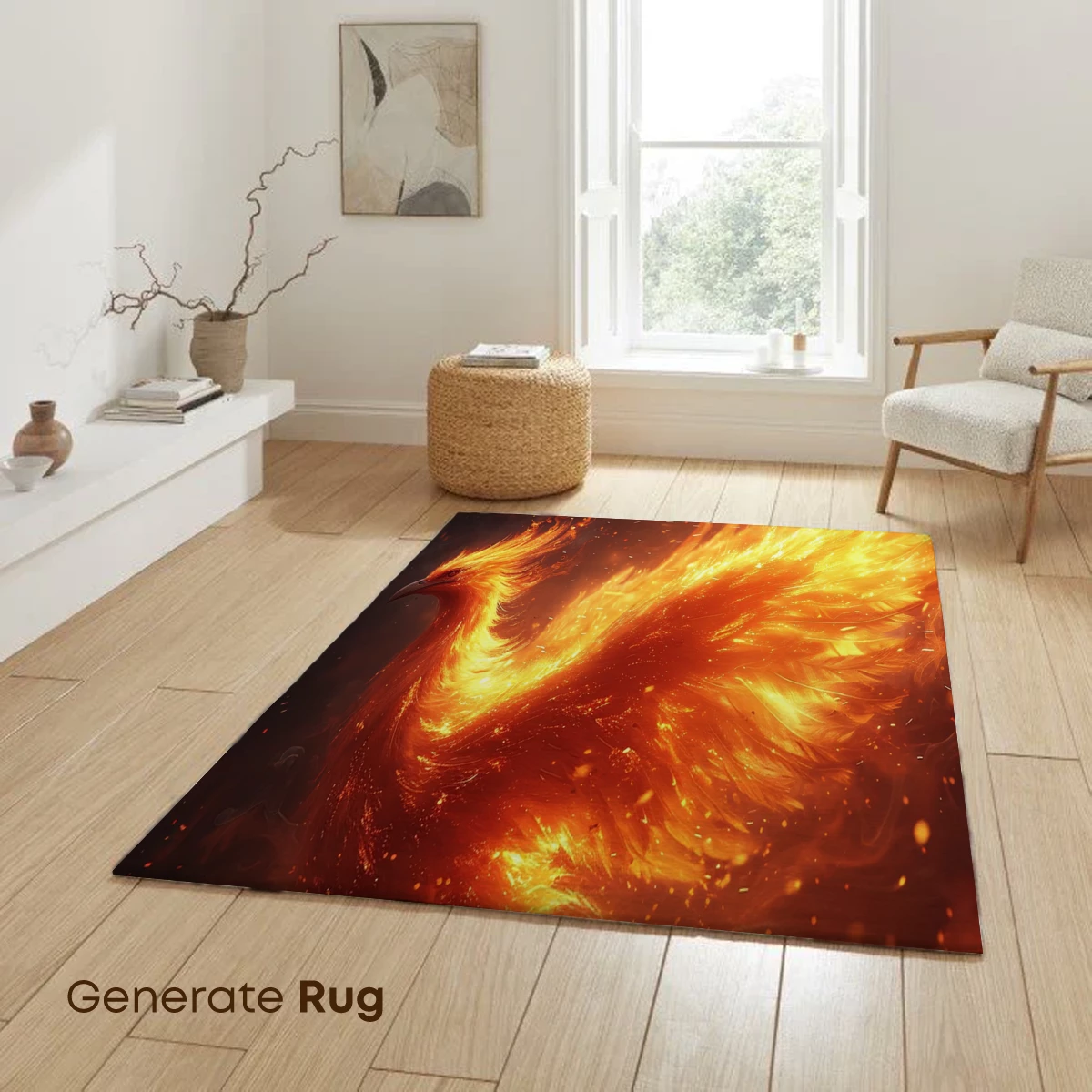 Flaming Phoenix: Mythic Firebird in Flight - Image 6