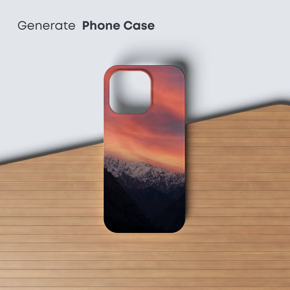 Crimson Dawn Over Snowy Peaks - Image 3