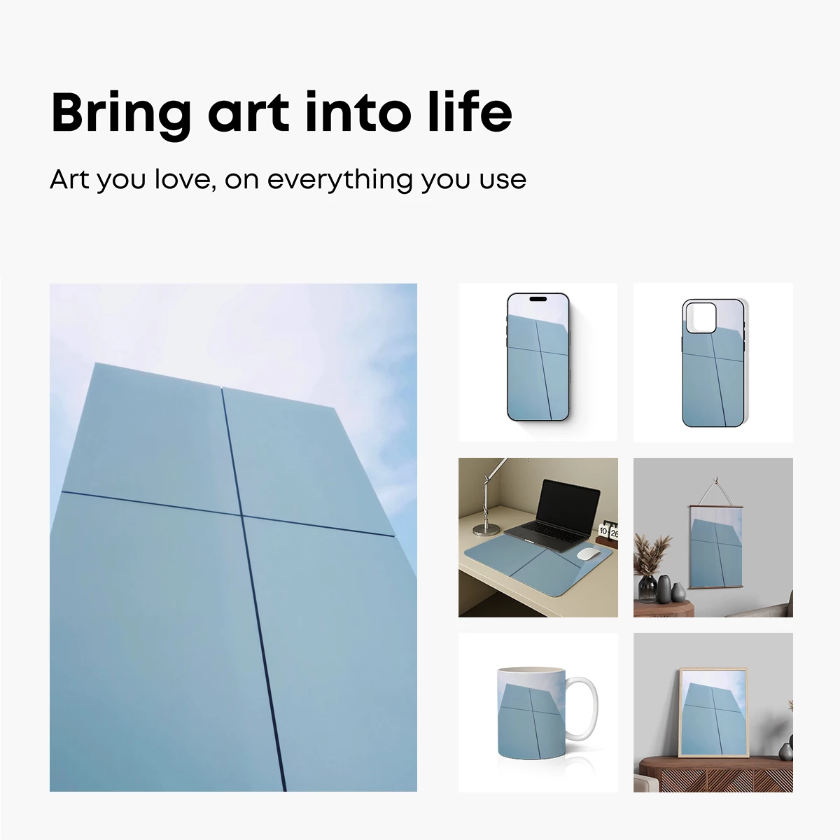 Geometric Skyscraper: Minimalist Urban Zen - Image 2