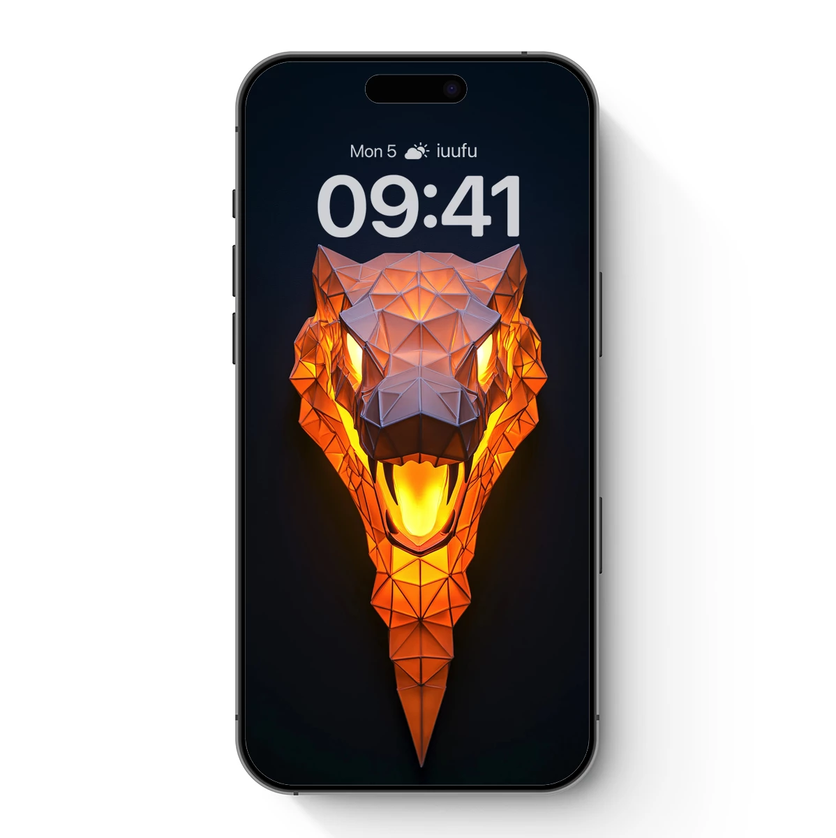 Geometric Lion's Roar: Fiery Polygons
