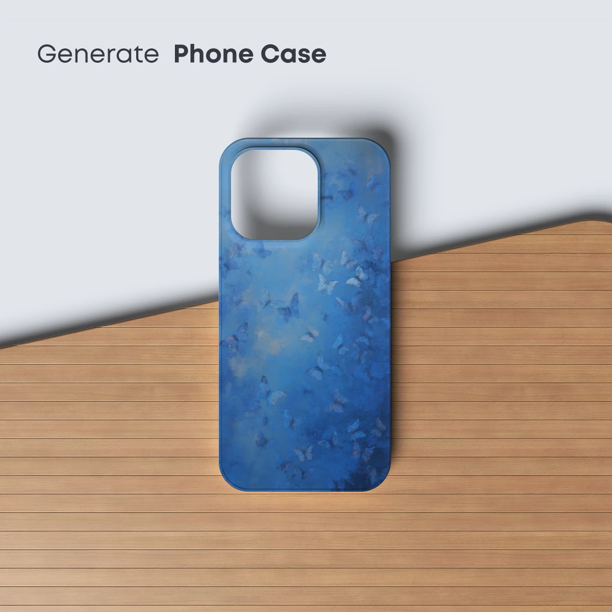 Blue Butterfly Odyssey: Ethereal Flight in Monochrome - Image 3