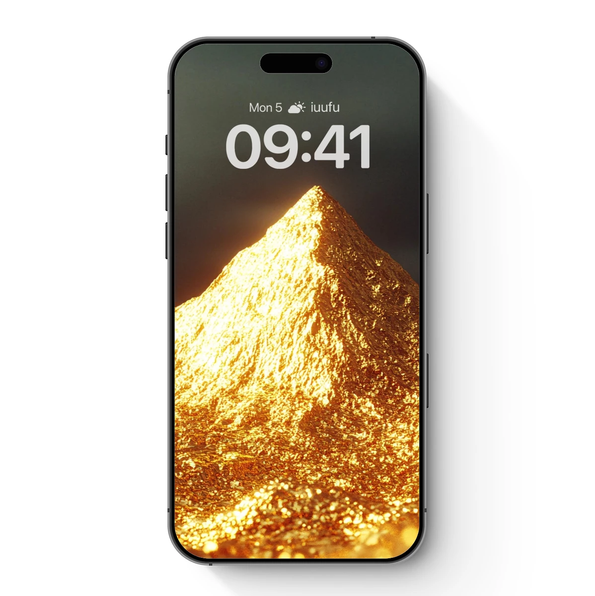 Golden Peak: Radiant Mountain Majesty