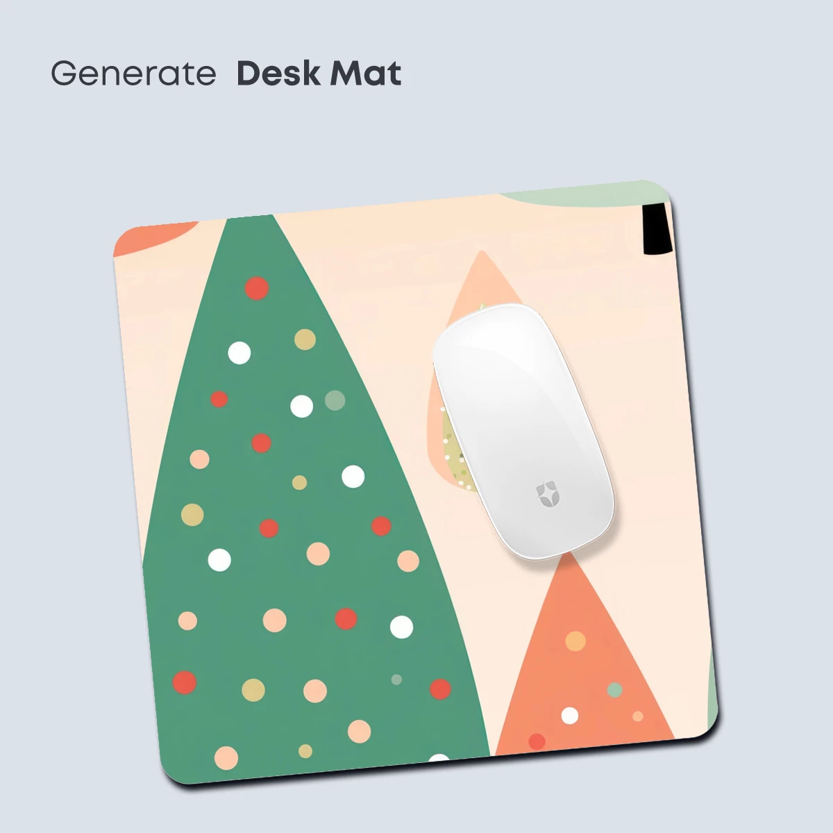 Festive Forest Dots: Whimsical Trees in Pastel Harmony - Image 4