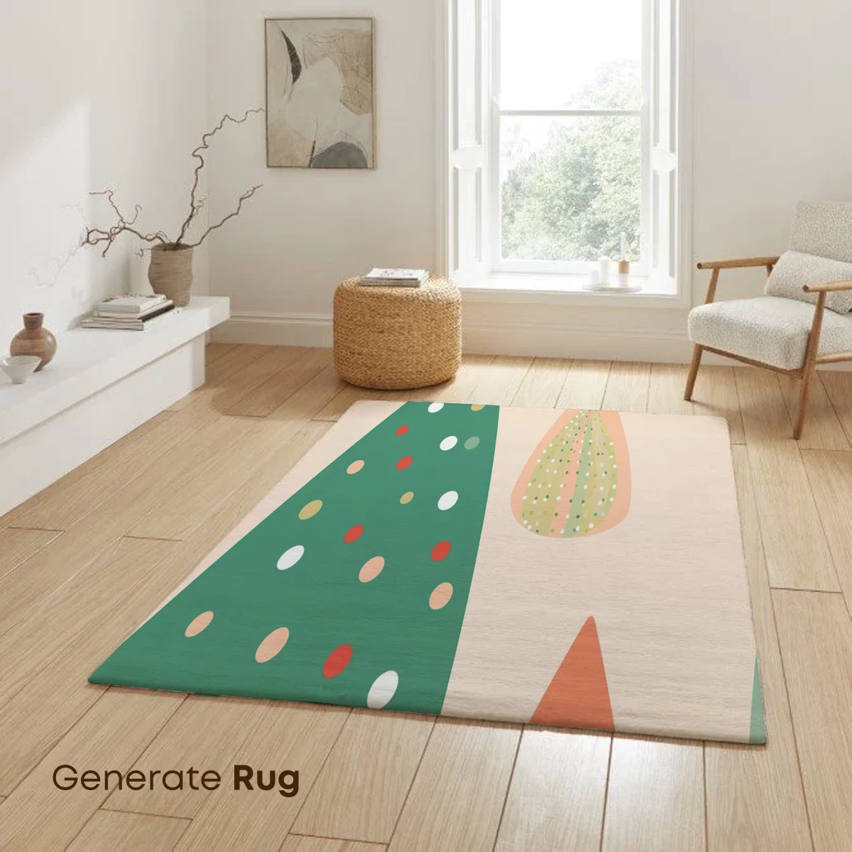 Festive Forest Dots: Whimsical Trees in Pastel Harmony - Image 6