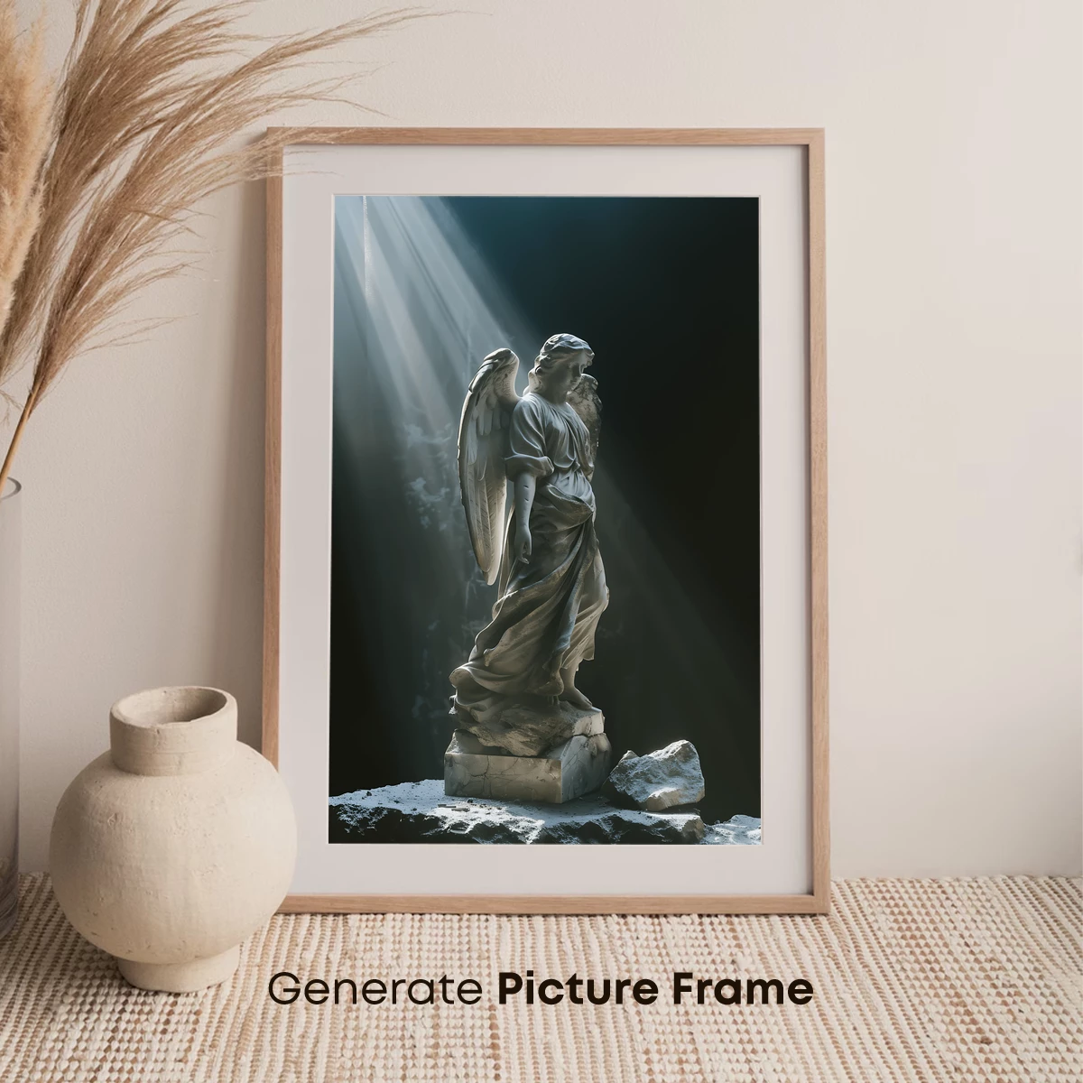 Ethereal Angel in Light Beams - Image 7