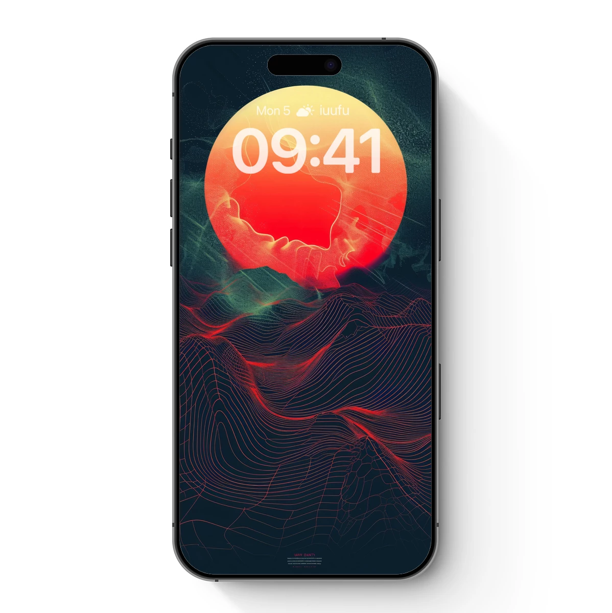 Ethereal Sunset Waves: Abstract Landscape Art