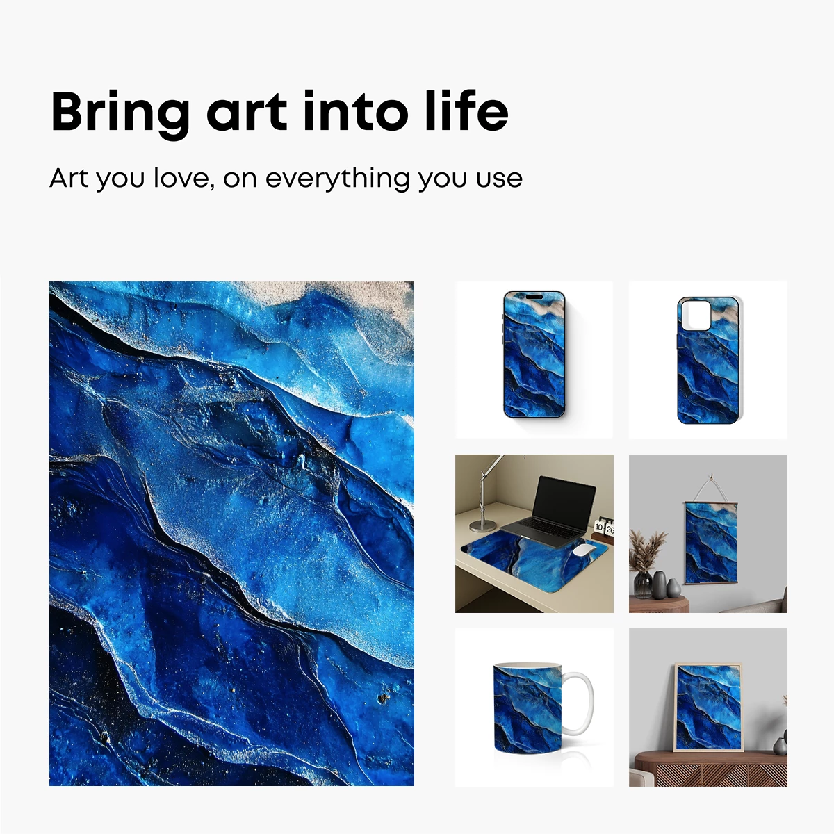 Blue Abyss: Fluid Layers of Depth and Mystery - Image 2