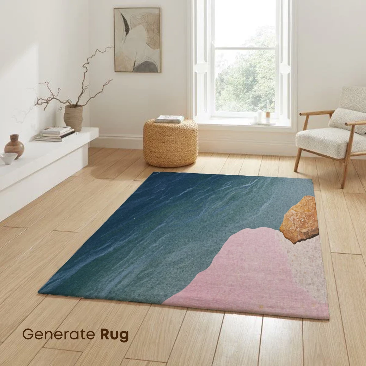 Pink Shoreline Dream: Ocean Meets Pastel Sands - Image 6