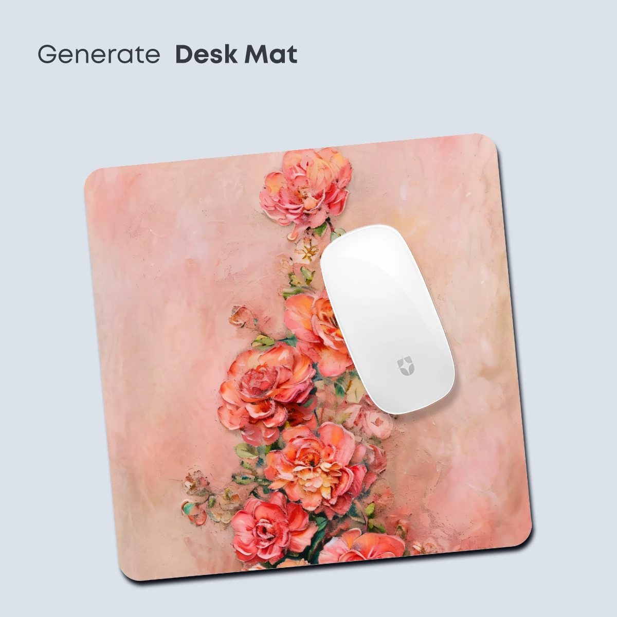 Blush Rose Cascade: Impressionist Floral Elegance - Image 4